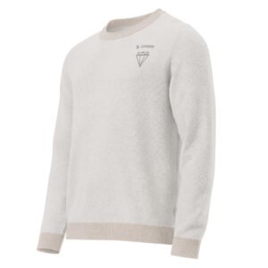 Knitted crew neck sweater