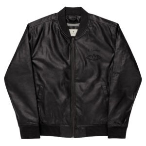 Leather Bomber Jacket