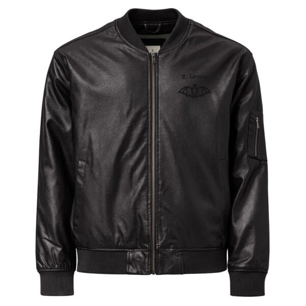 Leather Bomber Jacket - Afbeelding 3