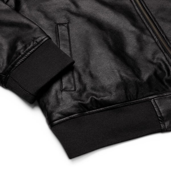 Leather Bomber Jacket - Afbeelding 5