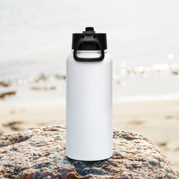 Stainless steel water bottle with a straw lid - Afbeelding 4