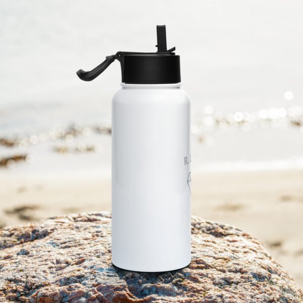 Stainless steel water bottle with a straw lid - Afbeelding 2